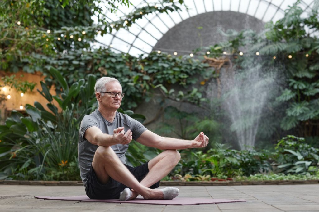 vera home care old man meditates feature image